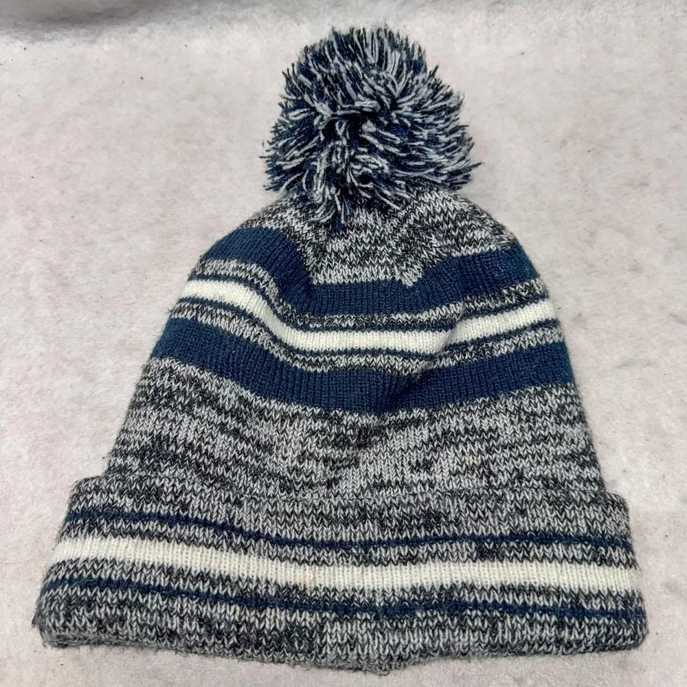 Butler Bulldogs Hat Knit Beanie Pom Mens One Size Navy Gray White‎ Zephyr